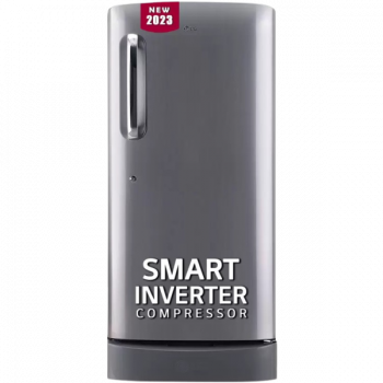 LG Direct Cool Single Door Refrigerator | 185 L | 5 Star | Shiny Steel | GL-D201APZU