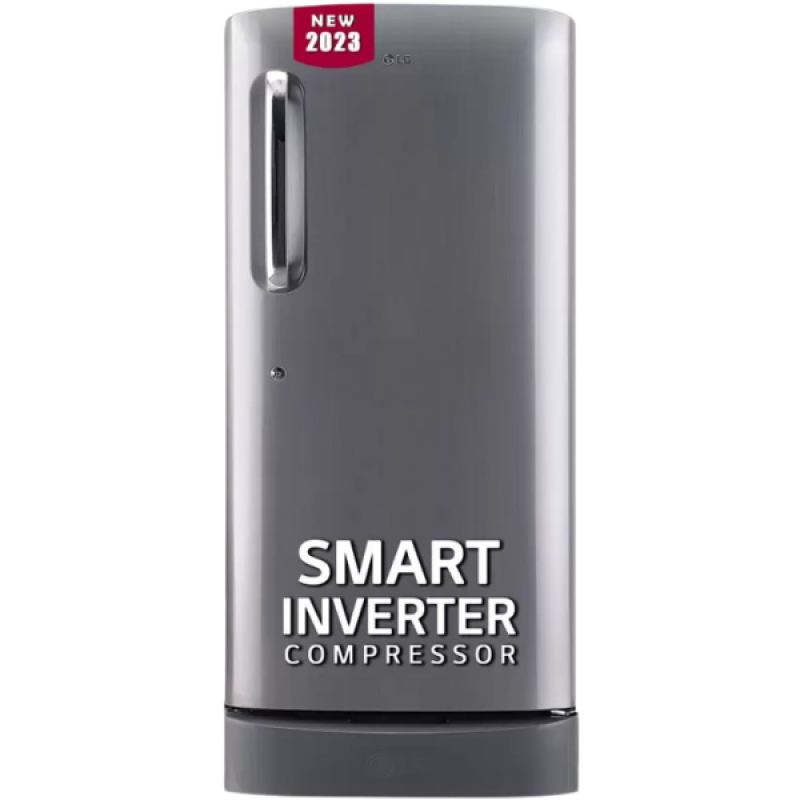 LG Direct Cool Single Door Refrigerator | 185 L | 5 Star | Shiny Steel | GL-D201APZU