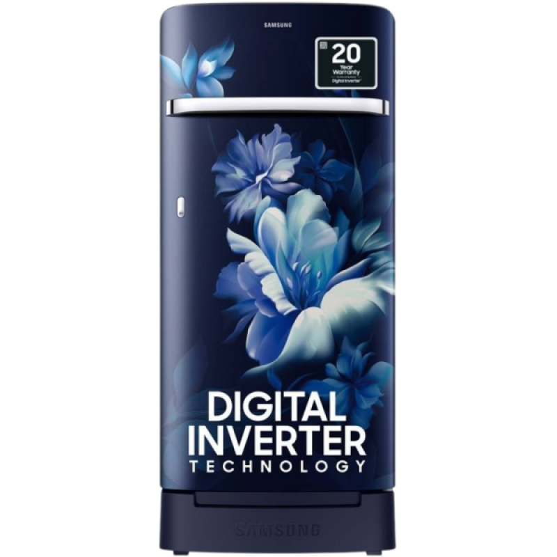 SAMSUNG Direct Cool Single Door Refrigerator | 189 L | 5 Star | Midnight Blossom Blue | RR21C2H25UZ/HL SAMSUNG Direct Cool Single Door Refrigerator | 189 L | 5 Star | Midnight Blossom Blue | RR21C2H25UZ/HL