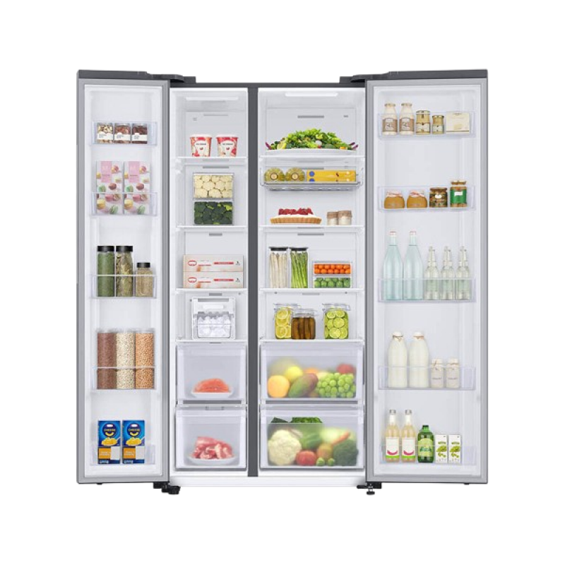 Samsung Side by Side Refrigerator | 653 L | 3 Star | Clean Steel | RS76CG8113SLHL Samsung Side by Side Refrigerator | 653 L | 3 Star | Clean Steel | RS76CG8113SLHL