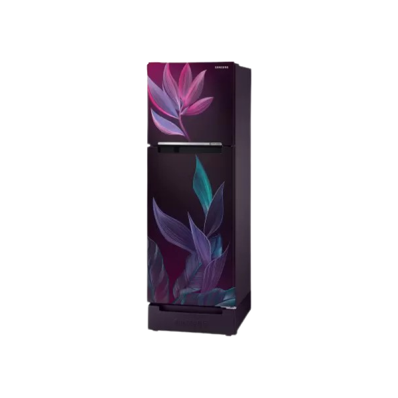 Samsung Frost Free Double Door Refrigerator | 2 Star | 236 L | Paradise Bloom Purple | RT28C31429R/HL Samsung Frost Free Double Door Refrigerator | 2 Star | 236 L | Paradise Bloom Purple | RT28C31429R/HL