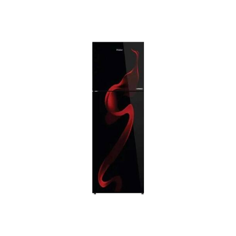 Haier Frost Free Double Door Refrigerator | 240 L | 2 Star | Spiral Black Glass | HRF-2902CSG-P Haier Frost Free Double Door Refrigerator | 240 L | 2 Star | Spiral Black Glass | HRF-2902CSG-P