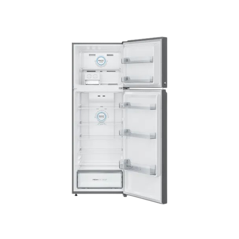 Haier Frost Free Double Door Convertible Refrigerator | 358 Litres | 3 Star | Triple Inverter Technology | Inox Steel | HRF-4083BIS-P Haier Frost Free Double Door Convertible Refrigerator | 358 Litres | 3 Star | Triple Inverter Technology | Inox Steel | HRF-4083BIS-P