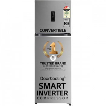 LG  Double Door Refrigerator | 246 L | 3 Star | Shiny Steel | GL-T262TPZX APZZEBN