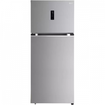 LG Frost Free Double Door Top Mount Convertible Refrigerator | 380 L | 3 Star | GL-T412VPZX | Shiny Steel