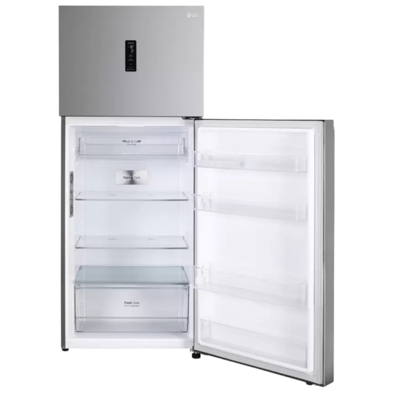 LG Frost Free Double Door Top Mount Convertible Refrigerator | 380 L | 3 Star | GL-T412VPZX | Shiny Steel LG Frost Free Double Door Top Mount Convertible Refrigerator | 380 L | 3 Star | GL-T412VPZX | Shiny Steel
