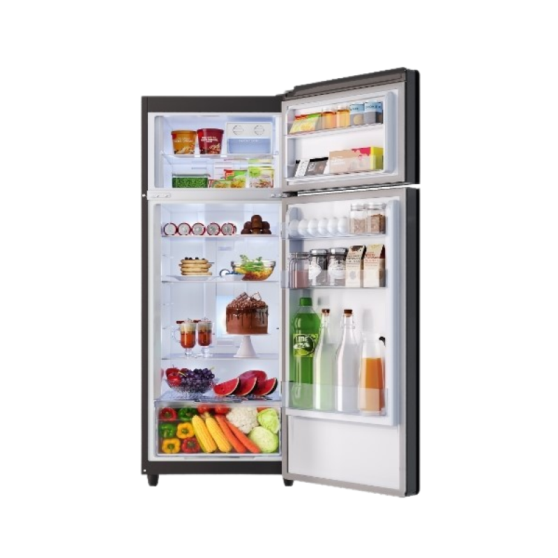 Godrej Frost Free Double Door Refrigerators| 2 Star | 244 litres | Nano Shield Technology | Onyx Black | RT EONCRYSTAL 280B RI OB Godrej Frost Free Double Door Refrigerators| 2 Star | 244 litres | Nano Shield Technology | Onyx Black | RT EONCRYSTAL 280B RI OB