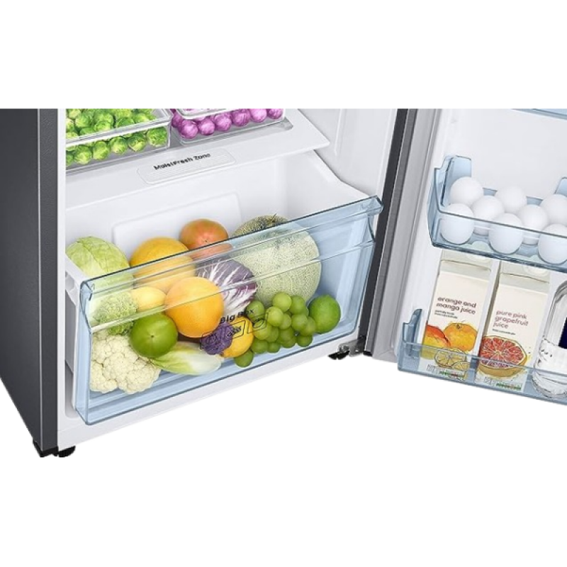Samsung Frost Free Double Door Refrigerator | 236 L | 3 Star | Clean Steel | RT28C3733SL/HL Samsung Frost Free Double Door Refrigerator | 236 L | 3 Star | Clean Steel | RT28C3733SL/HL