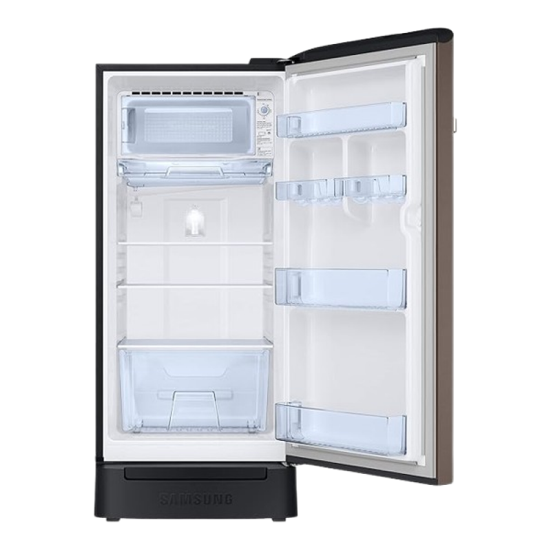 Samsung Direct Cool Single Door Refrigerator | 189 L | 5 Star | Luxe Brown | RR21C2H25DX/HL Samsung Direct Cool Single Door Refrigerator | 189 L | 5 Star | Luxe Brown | RR21C2H25DX/HL