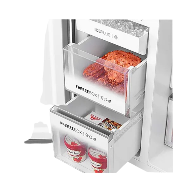 Haier Side By Side Frost Free Refrigerator | 602 L | Stabilizer Free Operation | WiFi Enabled | 3 star | HRS 682SSU1 Haier Side By Side Frost Free Refrigerator | 602 L | Stabilizer Free Operation | WiFi Enabled | 3 star | HRS 682SSU1