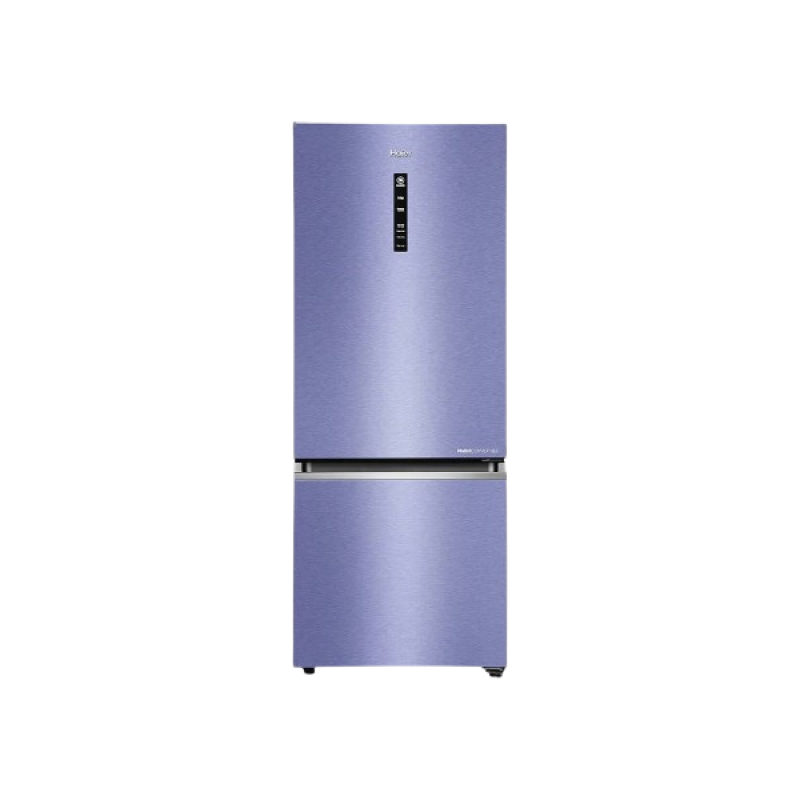 Haier Frost Free Double Door Bottom Mounted Refrigerator | 325 L | 2 Star | Storm Inox | HRB 3752BSI P Haier Frost Free Double Door Bottom Mounted Refrigerator | 325 L | 2 Star | Storm Inox | HRB 3752BSI P