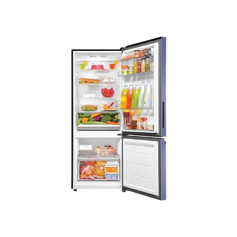Haier Frost Free Double Door Bottom Mounted Refrigerator | 325 L | 2 Star | Storm Inox | HRB 3752BSI P Haier Frost Free Double Door Bottom Mounted Refrigerator | 325 L | 2 Star | Storm Inox | HRB 3752BSI P
