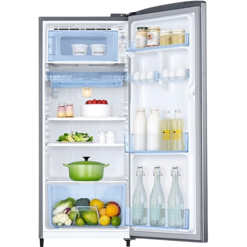 Samsung Direct Cool Single Door Refrigerator | 183 L | 3 Star | Elegant Inox | RR20C2Y23S8/NL Samsung Direct Cool Single Door Refrigerator | 183 L | 3 Star | Elegant Inox | RR20C2Y23S8/NL