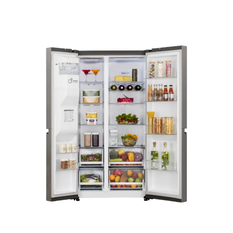 LG Side by Side Refrigerator | 3 Star | 630L | Shiny Steel | GL-L257CPZ3 DPZZEBN SBS LG Side by Side Refrigerator | 3 Star | 630L | Shiny Steel | GL-L257CPZ3 DPZZEBN SBS