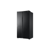Haier Frost Free Side by Side Refrigerator | 598 L | 3 Star | Black Glass | HRT-683KGU1