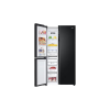 Haier Frost Free Side by Side Refrigerator | 598 L | 3 Star | Black Glass | HRT-683KGU1