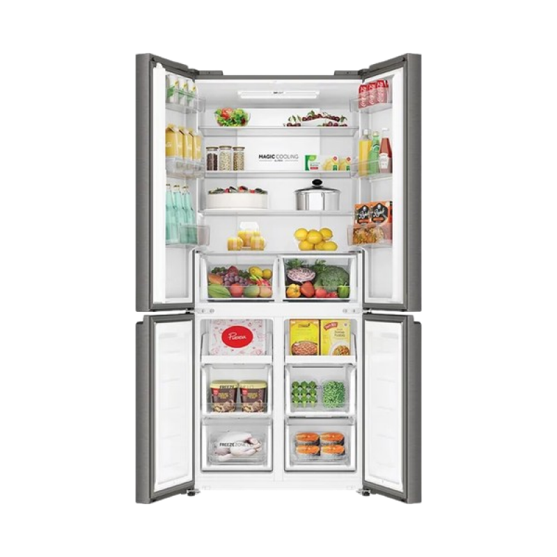 Haier Frost Free French Convertible Refrigerator | 520 L | Inox Steel | HRB-600IS-P Haier Frost Free French Convertible Refrigerator | 520 L | Inox Steel | HRB-600IS-P