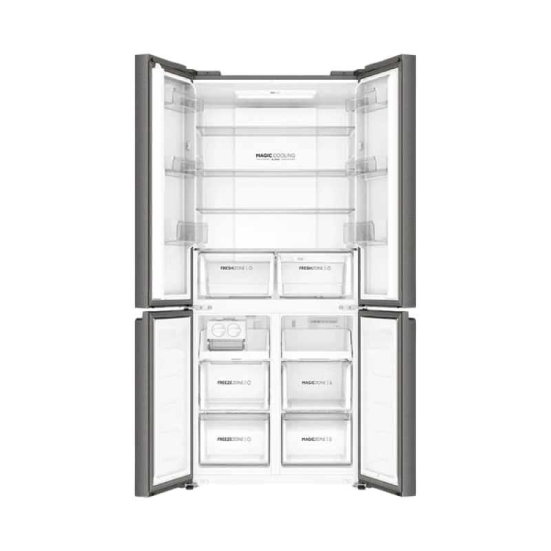 Haier Frost Free French Convertible Refrigerator | 520 L | Inox Steel | HRB-600IS-P Haier Frost Free French Convertible Refrigerator | 520 L | Inox Steel | HRB-600IS-P