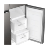Haier Frost Free French Convertible Refrigerator | 520 L | Inox Steel | HRB-600IS-P