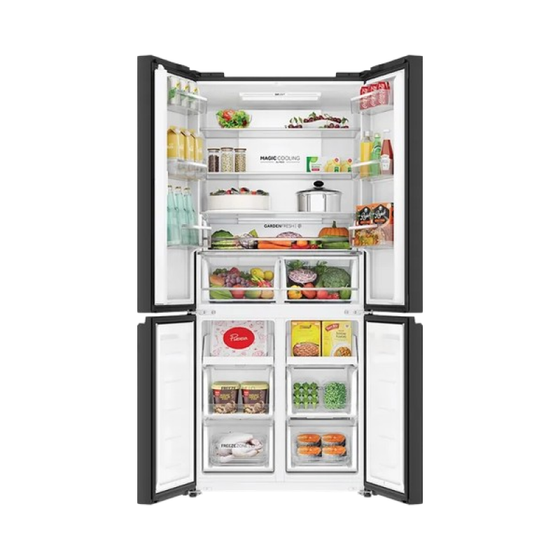Haier Frost Free French Door Convertible Refrigerator | 520 L | Black Glass | HRB-600KGU1 Haier Frost Free French Door Convertible Refrigerator | 520 L | Black Glass | HRB-600KGU1