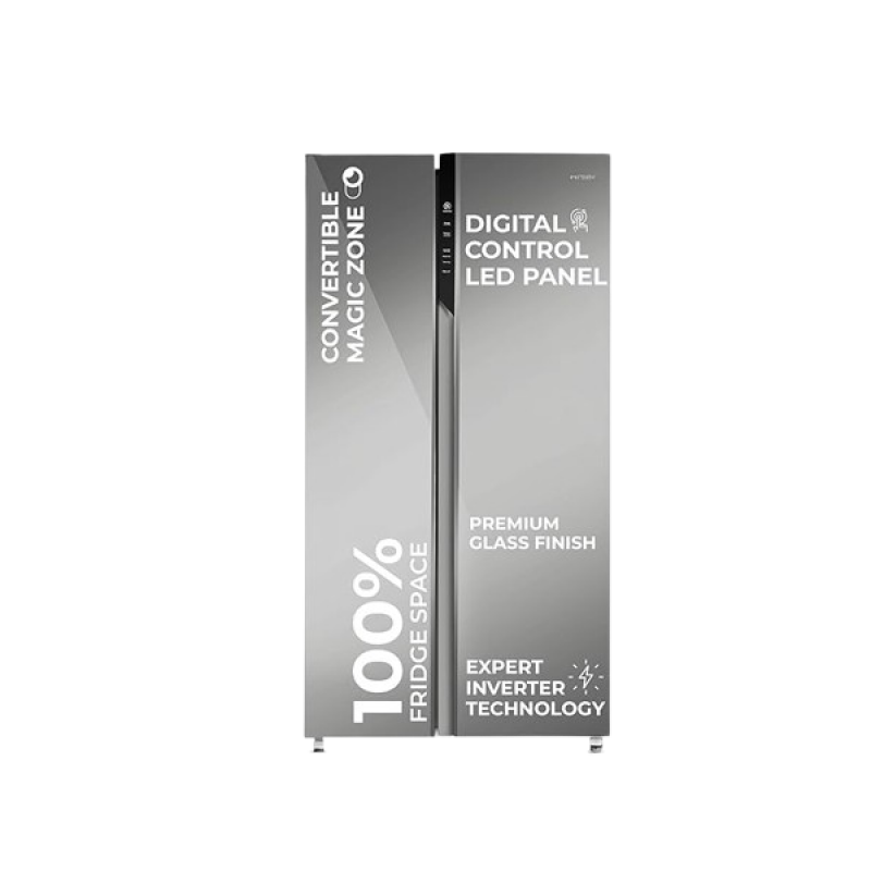 Haier Side by Side Refrigerator | 596 L | Wi-Fi enabled | 3 Star | HRS-682PMGU1 Haier Side by Side Refrigerator | 596 L | Wi-Fi enabled | 3 Star | HRS-682PMGU1
