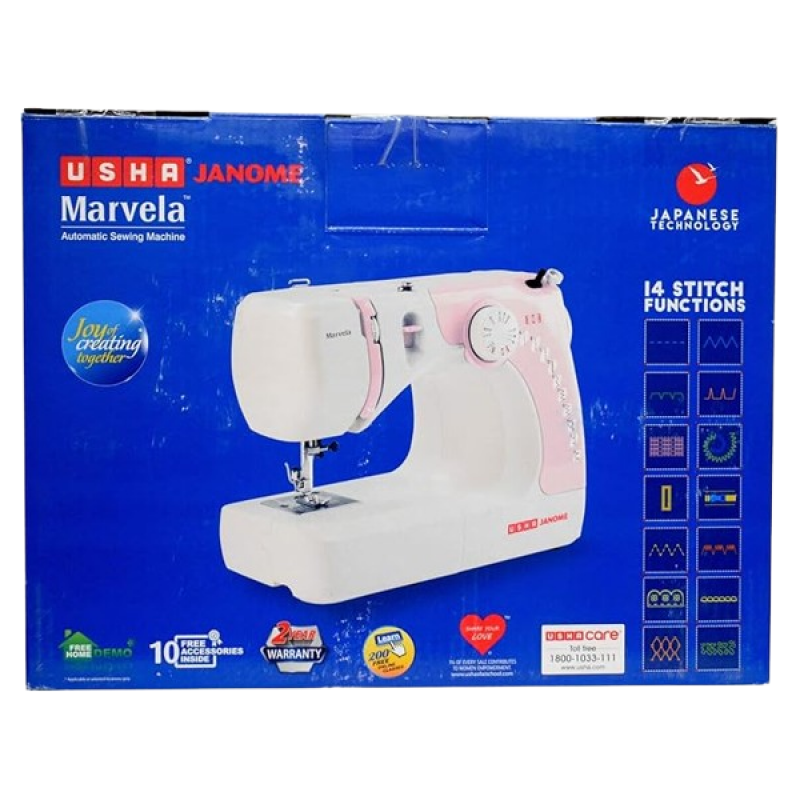 USHA | MARVELA SEWING MACHINE | PINK USHA | MARVELA SEWING MACHINE | PINK