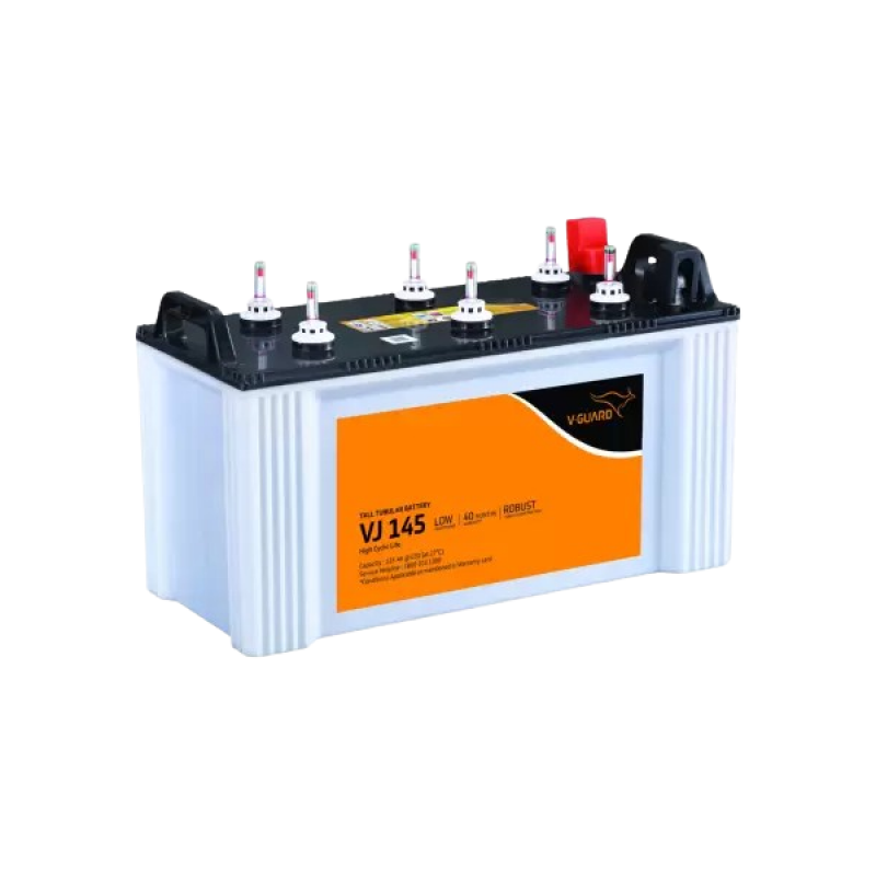 V-Guard VJ145 Flat Tubular Battery 135Ah | 40 Months Warranty VJ145 use with Pure Sine Wave Inverter V-Guard VJ145 Flat Tubular Battery 135Ah | 40 Months Warranty VJ145 use with Pure Sine Wave Inverter