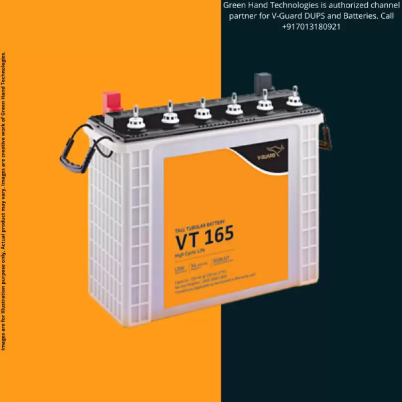 V-Guard | VT165 Tall Tubular Battery | 152Ah Pure Sine Wave Inverter V-Guard | VT165 Tall Tubular Battery | 152Ah Pure Sine Wave Inverter
