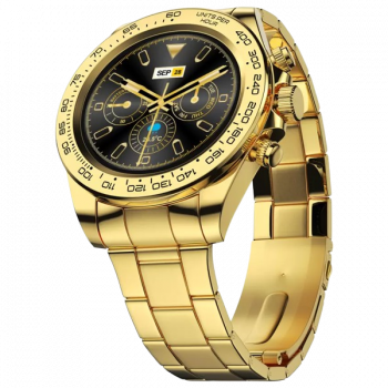 Fire-Boltt Blizzard 1.28 Luxury BT Calling Smartwatch | Gold Strap