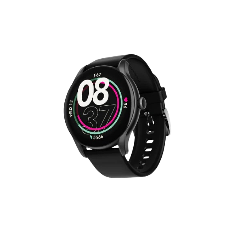 boAt Primia Ace Smartwatch | Charcoal Black Strap