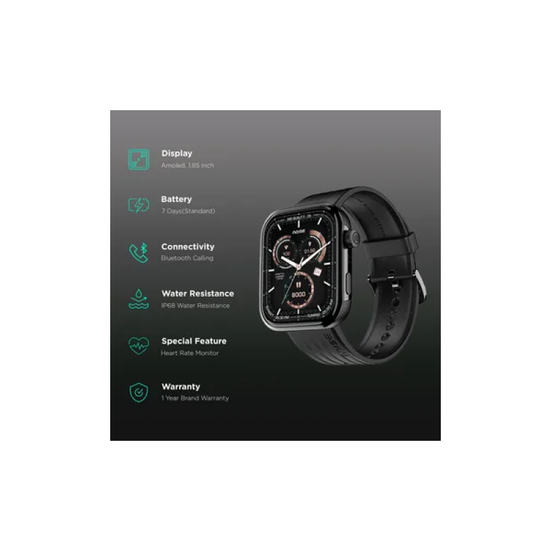 Noise Pro 5 Smart Watch | Midnight Black Noise Pro 5 Smart Watch | Midnight Black