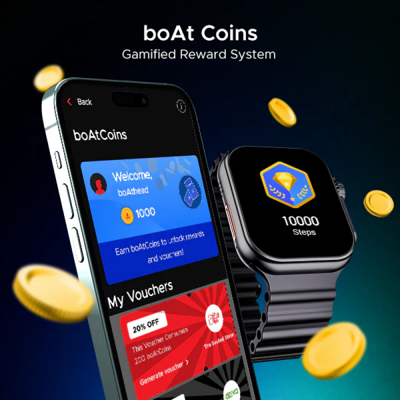 boAt Wave Glory Pro | 1.96 | Amoled | SpO2 | Active Black boAt Wave Glory Pro | 1.96 | Amoled | SpO2 | Active Black