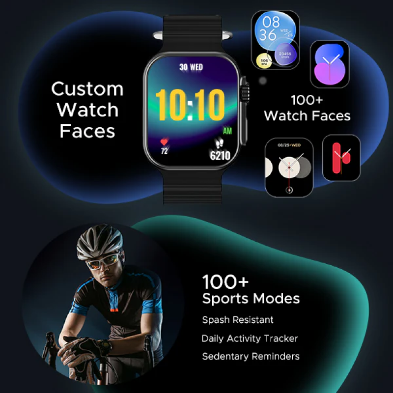 boAt Wave Glory Pro | 1.96 | Amoled | SpO2 | Active Black boAt Wave Glory Pro | 1.96 | Amoled | SpO2 | Active Black