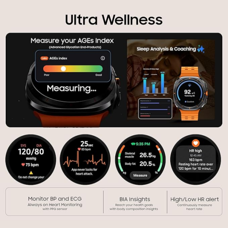 Samsung Galaxy Watch Ultra | LTE | 4.7 cm |Titanium Grey | Large | SM-L705FDAAINS Samsung Galaxy Watch Ultra | LTE | 4.7 cm |Titanium Grey | Large | SM-L705FDAAINS