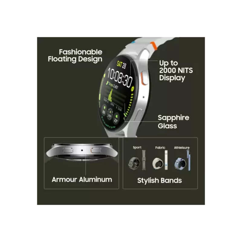 Samsung Galaxy Watch7 | 44mm | BT | Silver | SM-L310NZSAINS Samsung Galaxy Watch7 | 44mm | BT | Silver | SM-L310NZSAINS