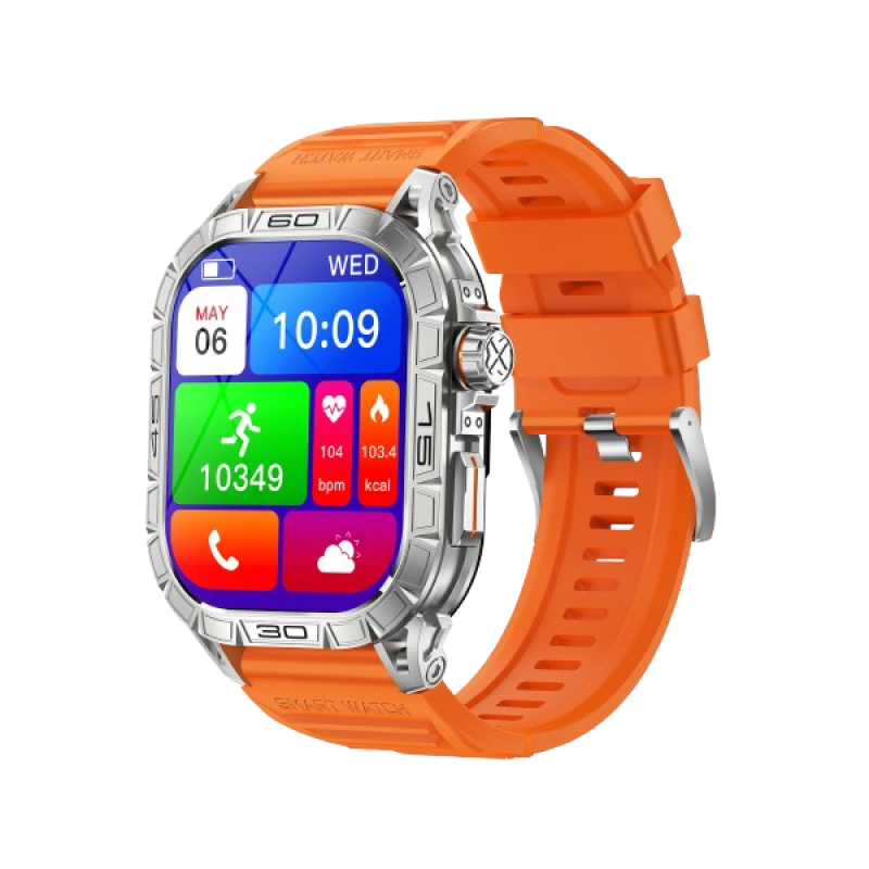Salpido PERIDOT Bluetooth Calling Smartwatch | Orange | GD SW 08 Salpido PERIDOT Bluetooth Calling Smartwatch | Orange | GD SW 08