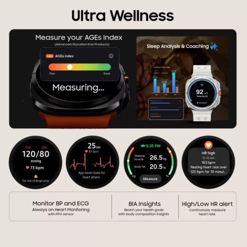 Samsung Galaxy Watch Ultra | LTE | 4.7 cm |Titanium White | SM-L705FZWAINS Samsung Galaxy Watch Ultra | LTE | 4.7 cm |Titanium White | SM-L705FZWAINS