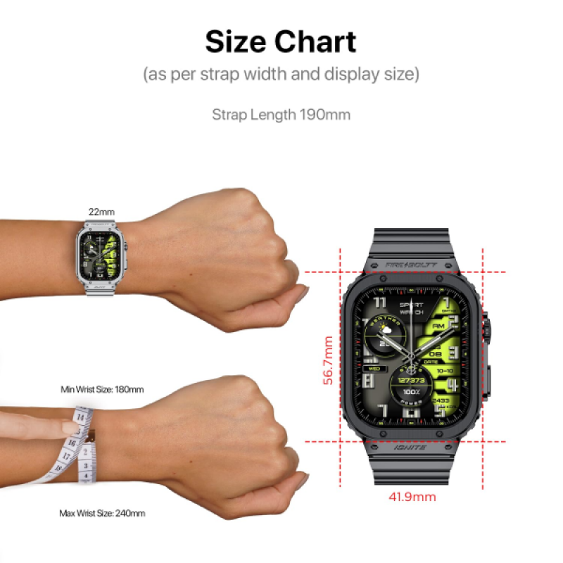 Fire Boltt Maverick Smartwatch | 2.02 inch | IPS Display | Black Fire Boltt Maverick Smartwatch | 2.02 inch | IPS Display | Black