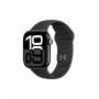 Apple Watch Series 10 | GPS | 42mm | M/L | Jet Black Aluminium with Sport Band | Black Strap | MWWF3HN/A