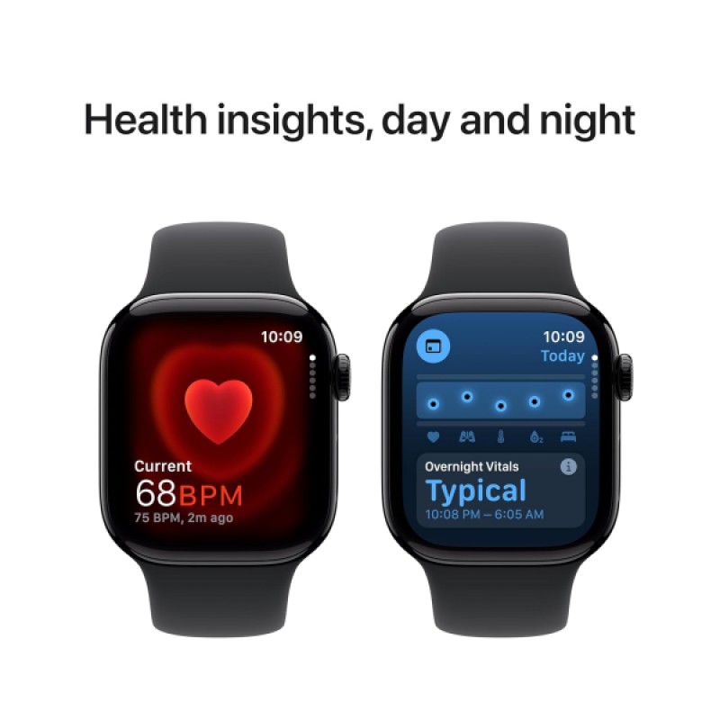 Apple Watch Series 10 | GPS | 42mm | M/L | Jet Black Aluminium with Sport Band | Black Strap | MWWF3HN/A Apple Watch Series 10 | GPS | 42mm | M/L | Jet Black Aluminium with Sport Band | Black Strap | MWWF3HN/A