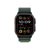 Apple Watch Ultra 2 | GPS | Cellular | 49mm | M Size | Black Titanium with Dark Green Alpine Loop | Dark Green Strap | MX4R3HN/A Apple Watch Ultra 2 | GPS | Cellular | 49mm | M Size | Black Titanium with Dark Green Alpine Loop | Dark Green Strap | MX4R3HN/A