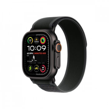 Apple Watch Ultra 2 | GPS | Cellular | 49mm | M/L | Black Titanium Case with Black Trail Loop | Black Strap | MX4V3HN/A