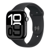Apple Watch Series 10 | GPS | Cellular | 46mm | M/L | Jet Black Aluminium with Black Sport Band | Jet Black Strap Apple Watch Series 10 | GPS | Cellular | 46mm | M/L | Jet Black Aluminium with Black Sport Band | Jet Black Strap