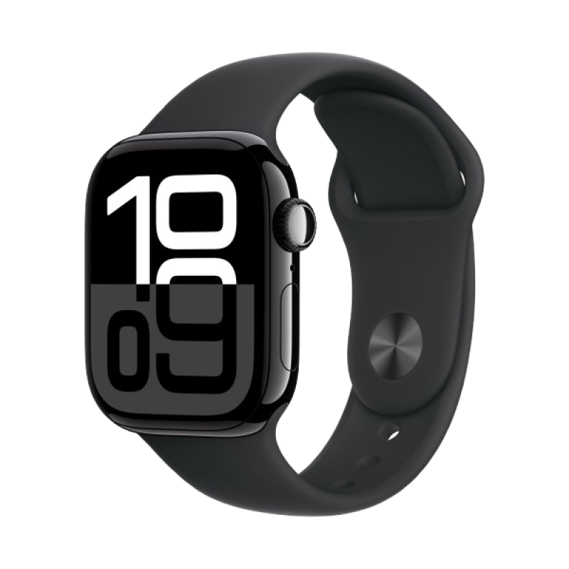 Apple Watch Series 10 | GPS | 46mm | S/M | Aluminium Case Sport Band | jet black Strap Apple Watch Series 10 | GPS | 46mm | S/M | Aluminium Case Sport Band | jet black Strap