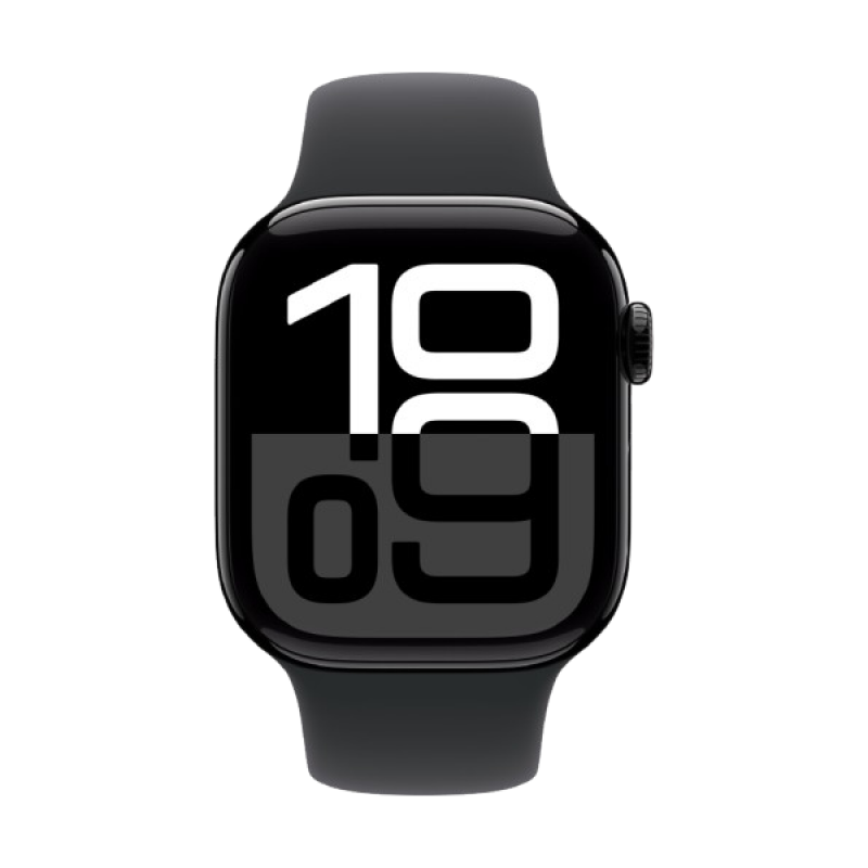 Apple Watch Series 10 | GPS | 46mm | S/M | Aluminium Case Sport Band | jet black Strap Apple Watch Series 10 | GPS | 46mm | S/M | Aluminium Case Sport Band | jet black Strap