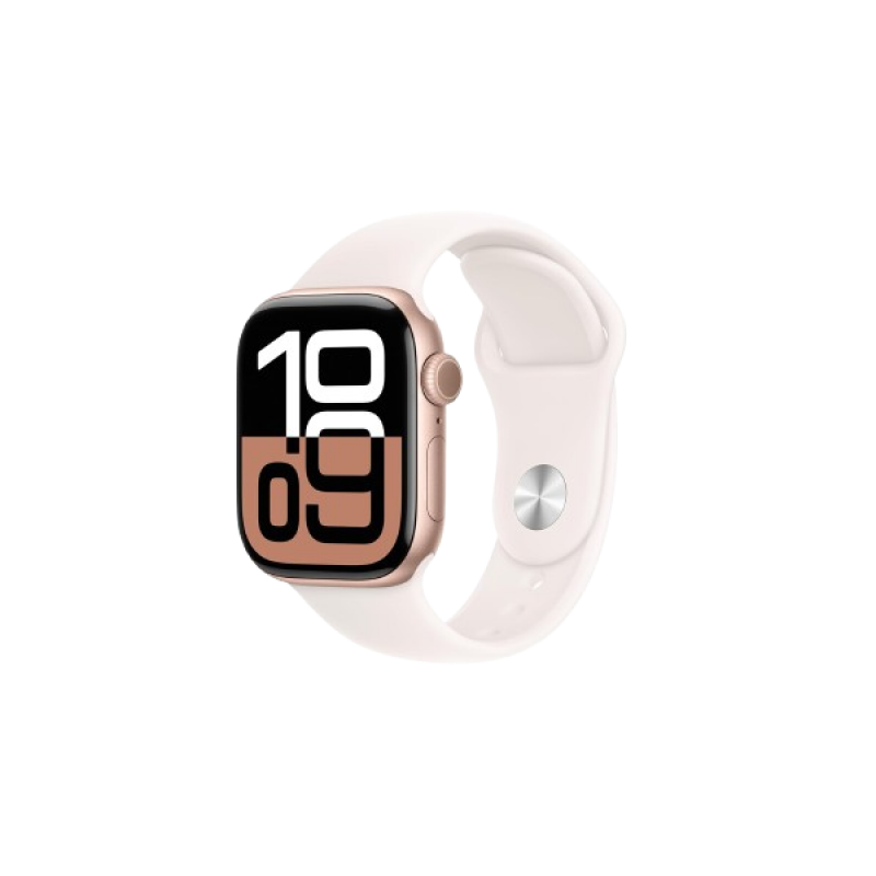 Apple Aluminium Case Sport Band Light Blush Strap | Watch Series 10 | GPS | 46mm | M/L Rose Gold | MWWU3HN/A Apple Aluminium Case Sport Band Light Blush Strap | Watch Series 10 | GPS | 46mm | M/L Rose Gold | MWWU3HN/A