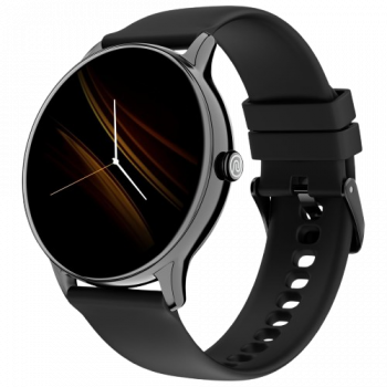 Noise NoiseFit Twist Go Smartwatch | Bluetooth Calling | Metallic Finish | 100 Sports Modes | Jet Black