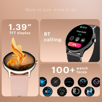 Noise NoiseFit Twist Go Smartwatch | Bluetooth Calling | Metallic Finish | 100 Sports Modes | Jet Black Noise NoiseFit Twist Go Smartwatch | Bluetooth Calling | Metallic Finish | 100 Sports Modes | Jet Black