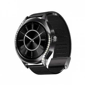 boAt enigma Gem Smartwatch | AMOLED Display | Single Chip BT Calling | Metallic Black