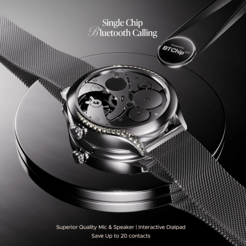 boAt enigma Gem Smartwatch | AMOLED Display | Single Chip BT Calling | Metallic Black boAt enigma Gem Smartwatch | AMOLED Display | Single Chip BT Calling | Metallic Black